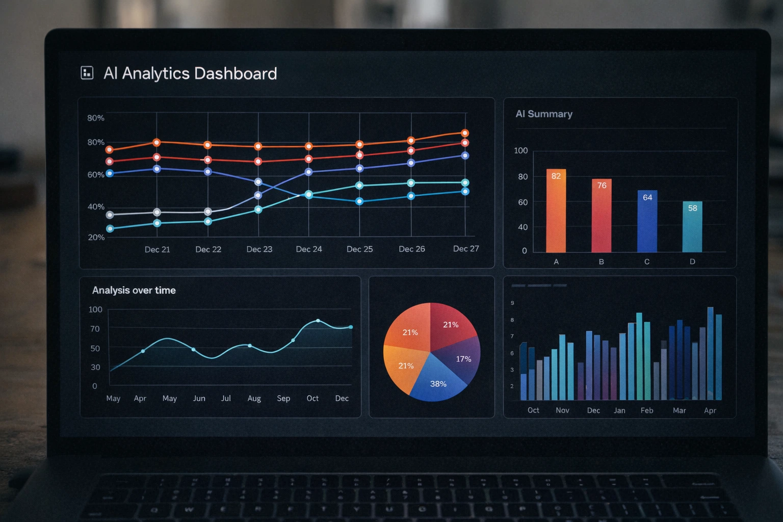 AI Search Visibility Dashboard showing analytics and data visualization