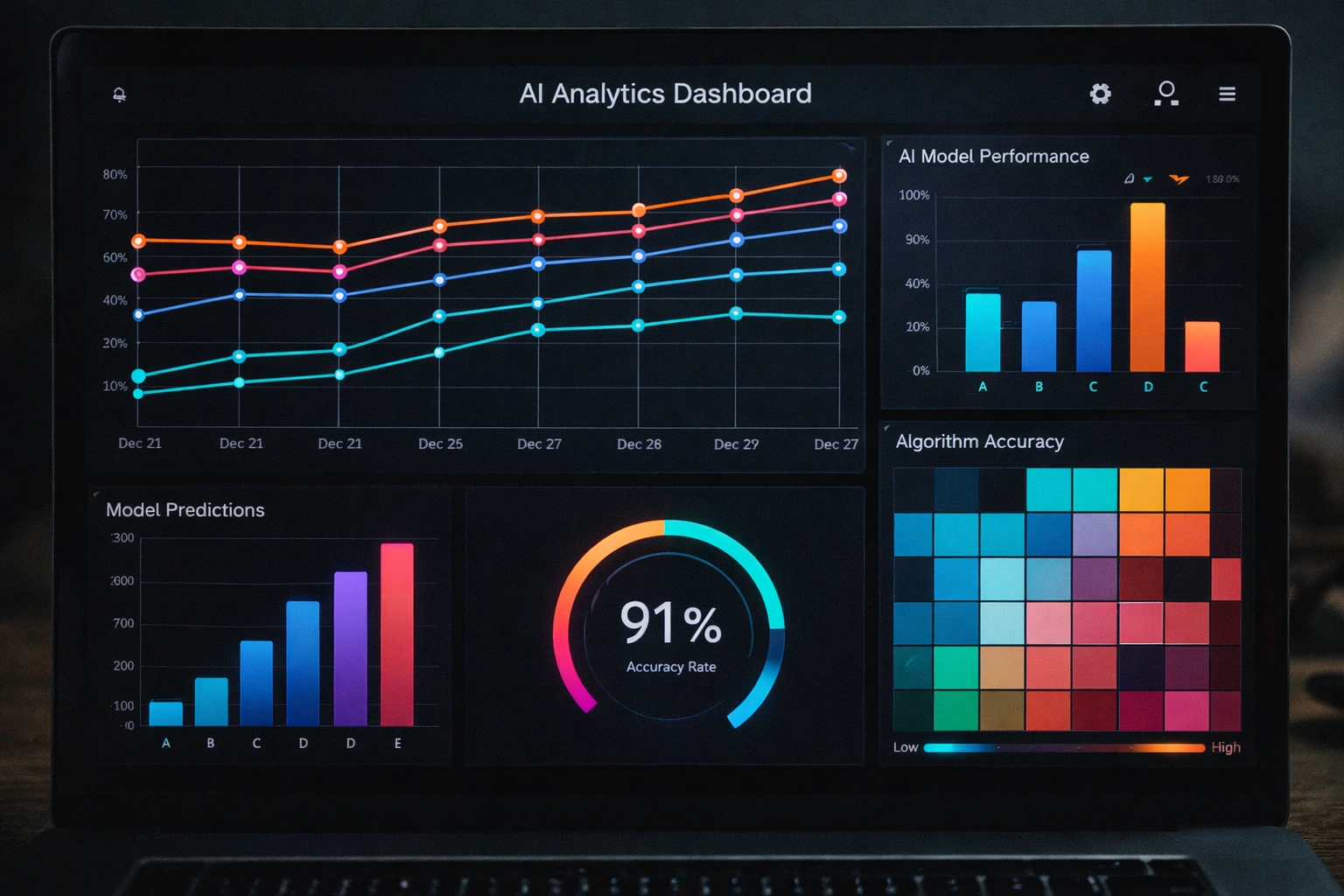 AI Search Visibility Dashboard showing citation metrics