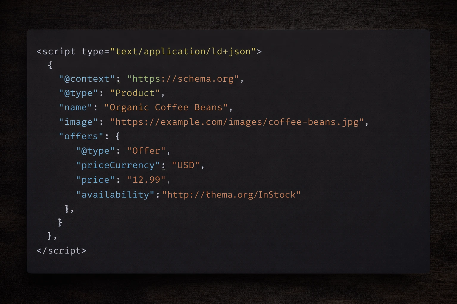 JSON-LD Structured Data Example