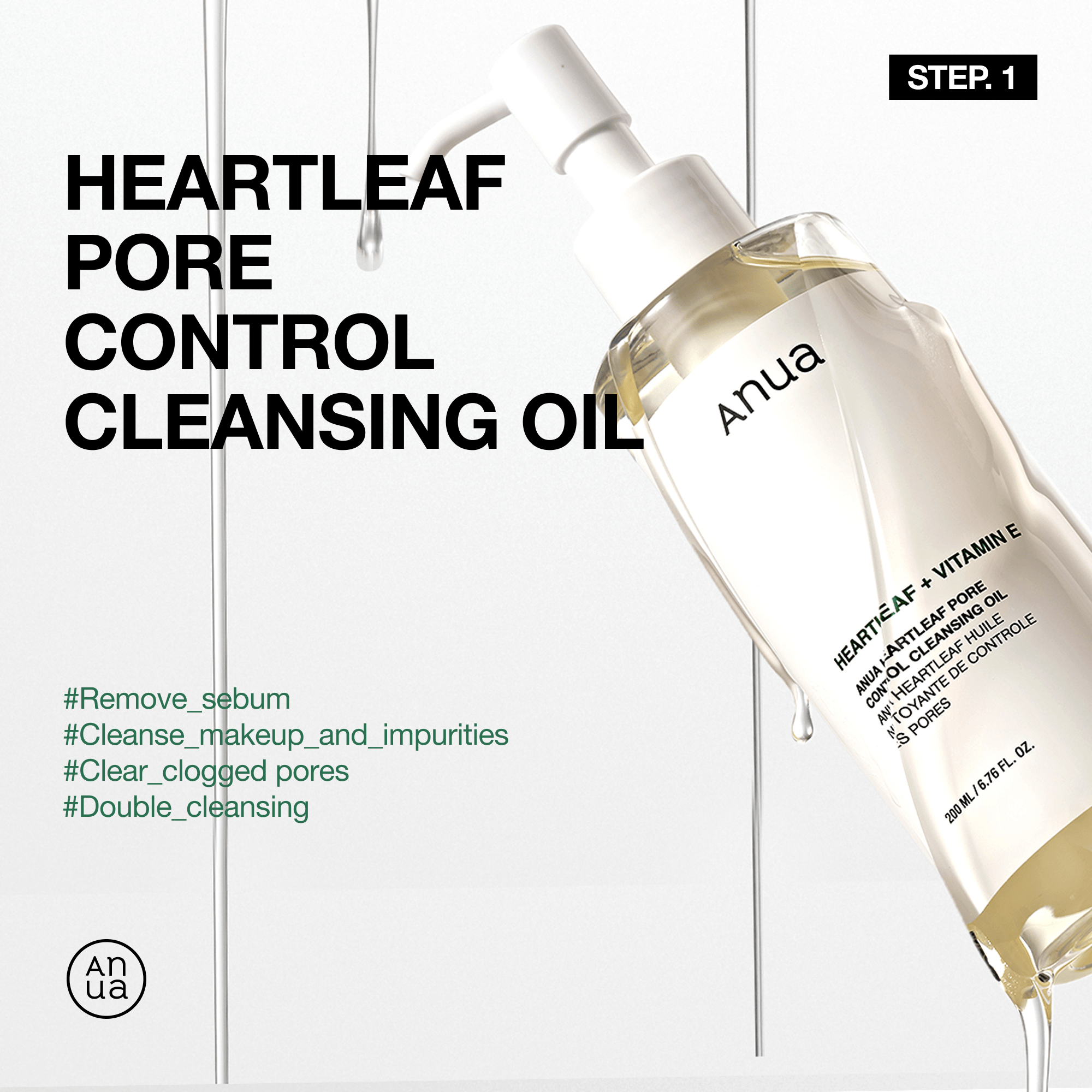 Anua Heartleaf Pore Cleansing Oil Mild bottle