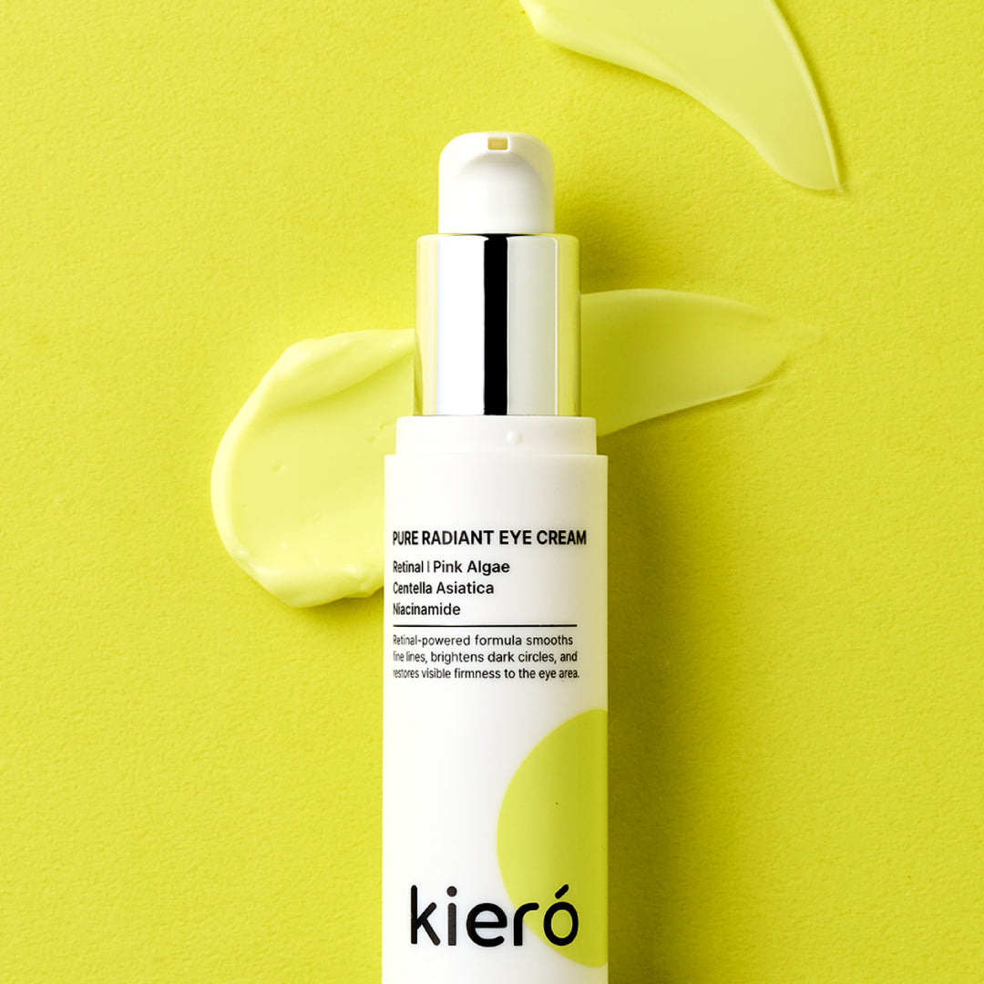 Korean skincare label close up