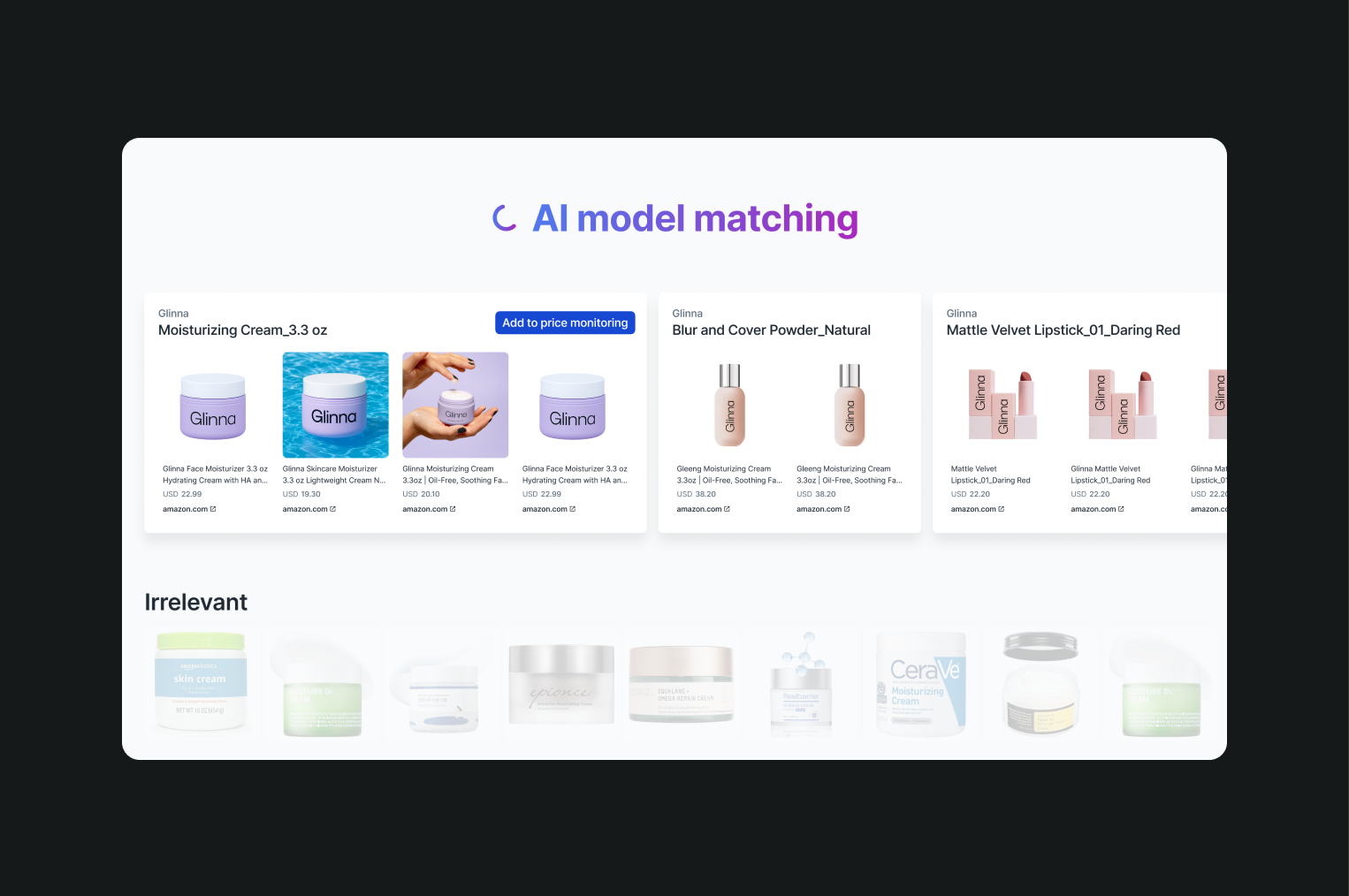 AI scanning cosmetics and beauty products for detection